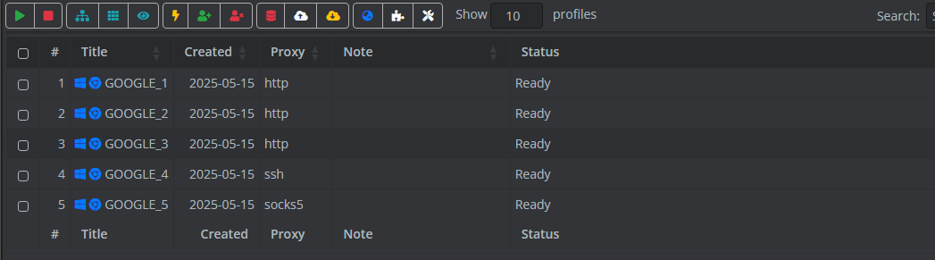 Proxy List Created